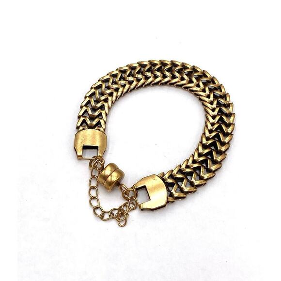 Alex and Ani Windfall Magnetic Bracelet Vintage 66 Rafaelian Gold 7” - Picture 1 of 7